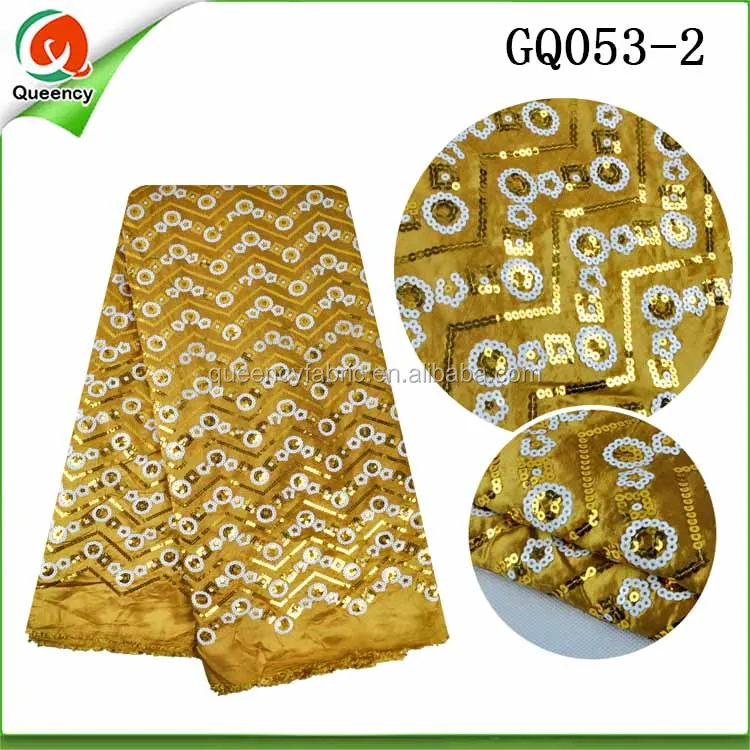 GQ063 Queency Latest Elegant India George Wrappers African George Fabric for Wedding and Party