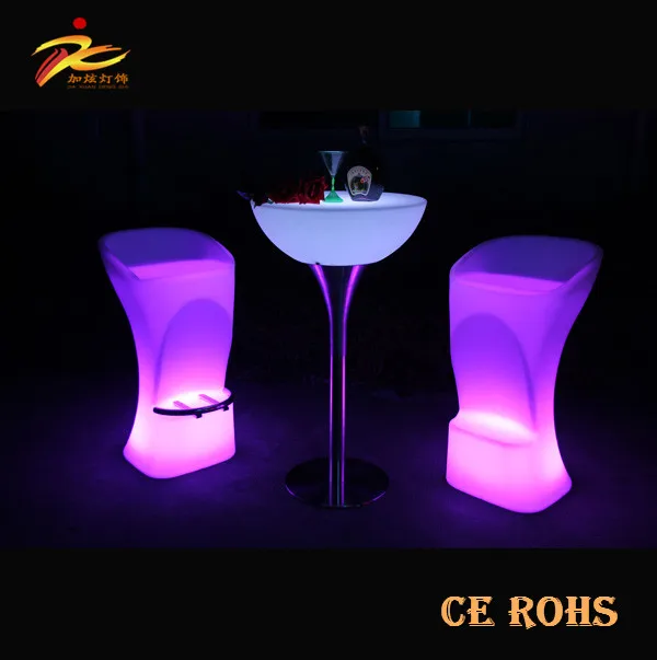 Рекламный Высокий светящийся набор для гостиной, паба, журнального столика, коктейльного клуба, ночного клуба, барного стула и светодиодных столов