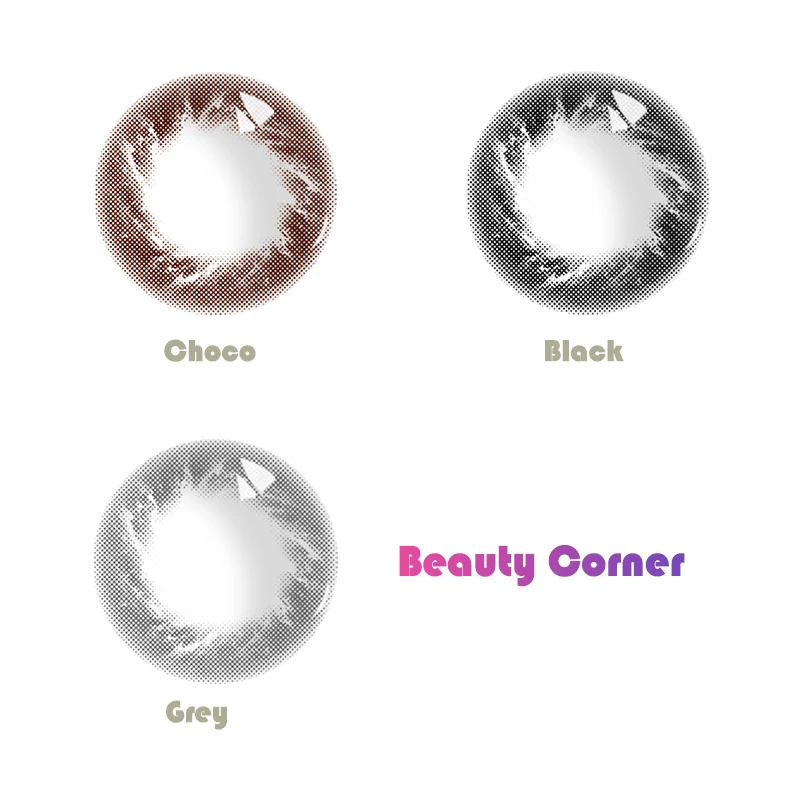 
 Красота Coner 2 шт./пара Рак ежегодный цикл мягкие цветные контактные линзы естественный год использования цветные контактные линзы для глаз  