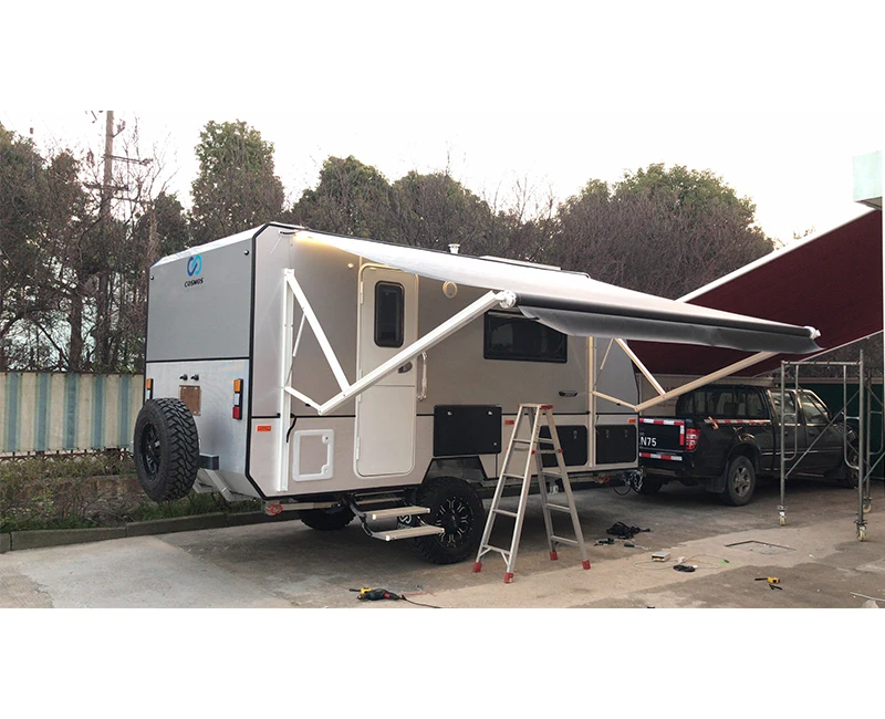 motorized rv camper trailer awning