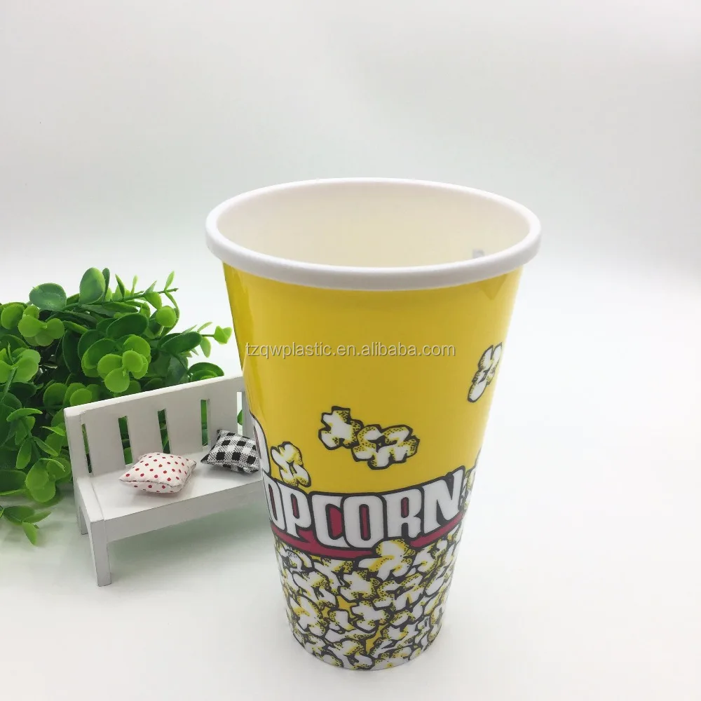 Лидер продаж, круглый пластиковый ковш для попкорна 1200 мл, оптовая продажа