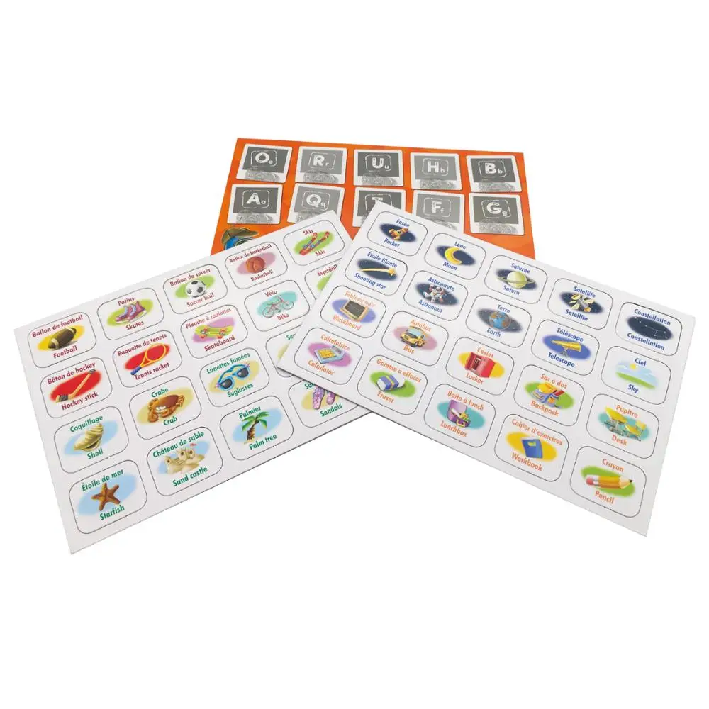 custom cardboard tile and token for kids