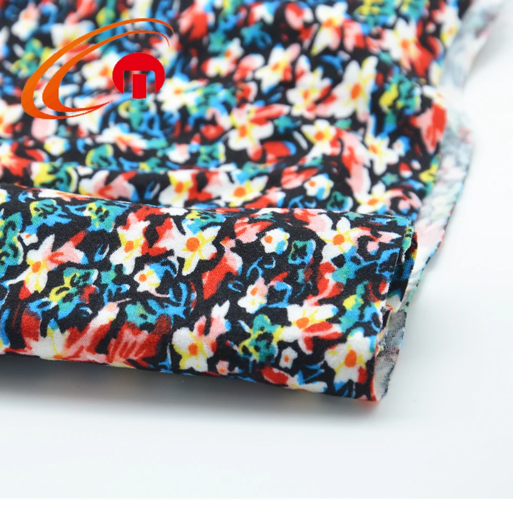 
Chunnuo Textile Shaoxing Printed Brushed Polyester Spandex Manufacturer 