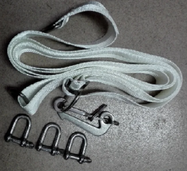 Marine Life Raft Strapping With Pelican Hooks Lashing Strap 2167CP