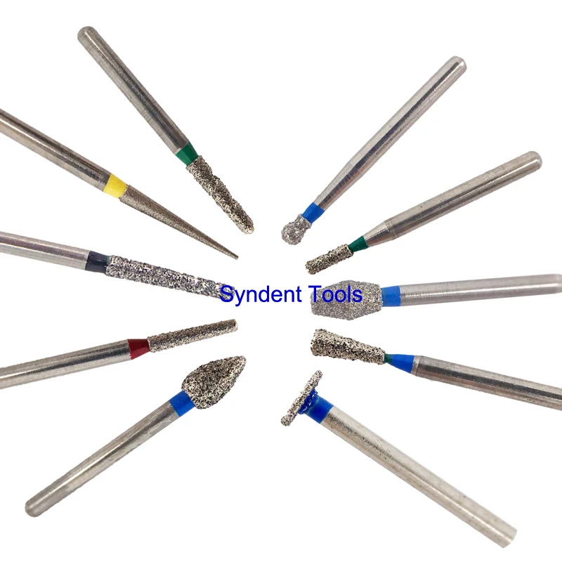 Taper round end medium grit FG diamond dentist bur