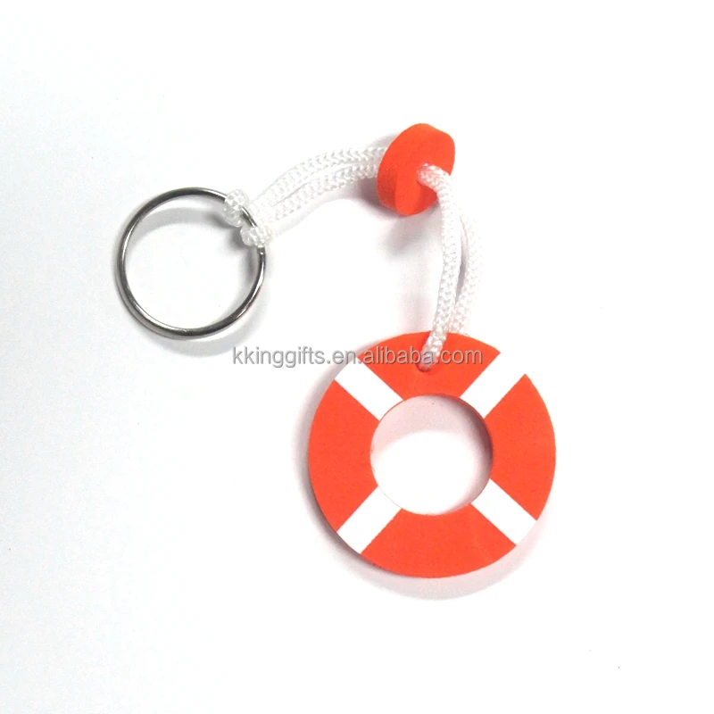 Sports meet gifts cheap custom fashion floating eva foam keychain promotional