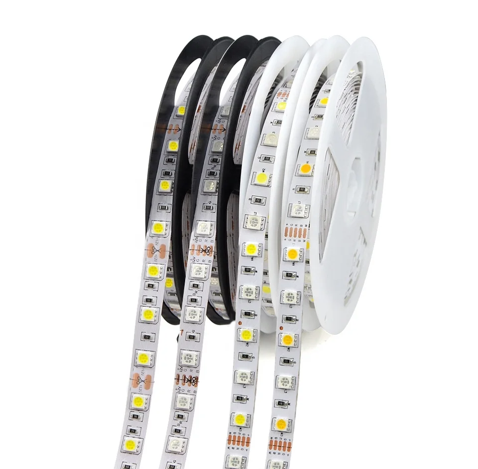 12V 24VDC 14.4w/m rgb flexible led strip and White single colour led strips light with CE Rohs certificate IP65 IP68