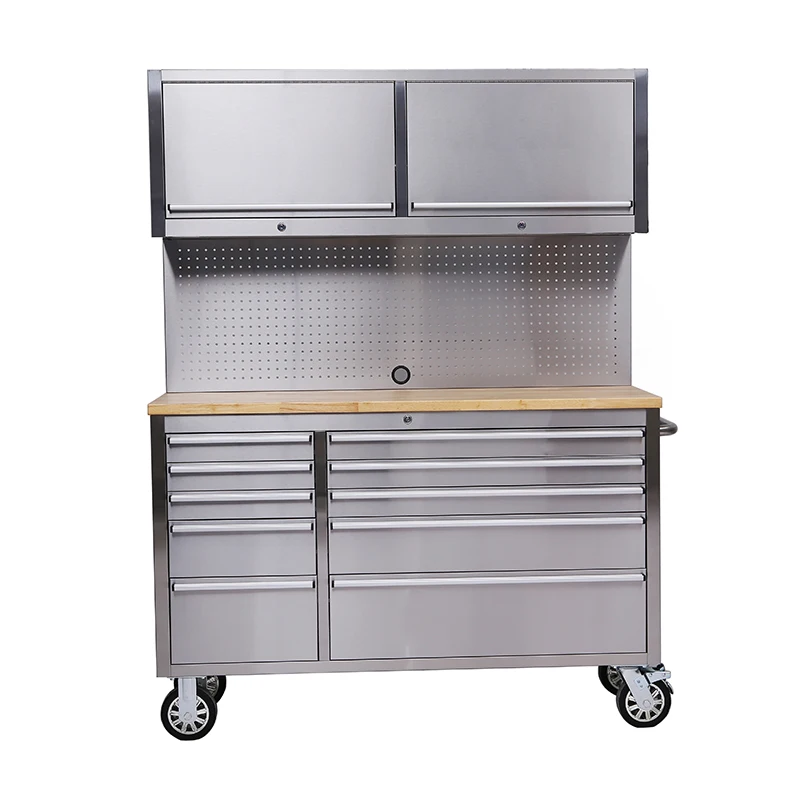 55inch garage cabinet With Up Cabinet and Pegboard