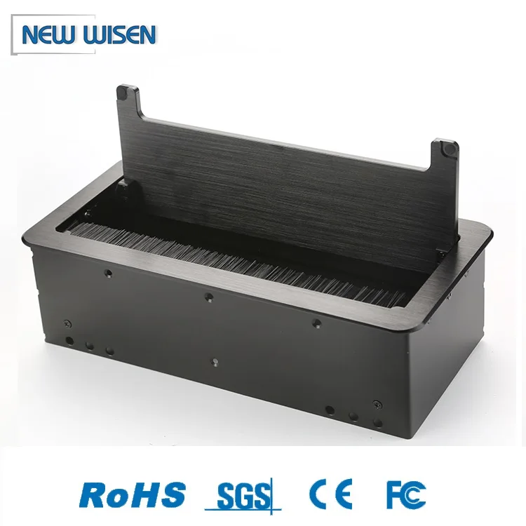 Hide Rj45 Desktop Cable Cubby  Conference Cover Flip Socket Cable desk flip up media connector
