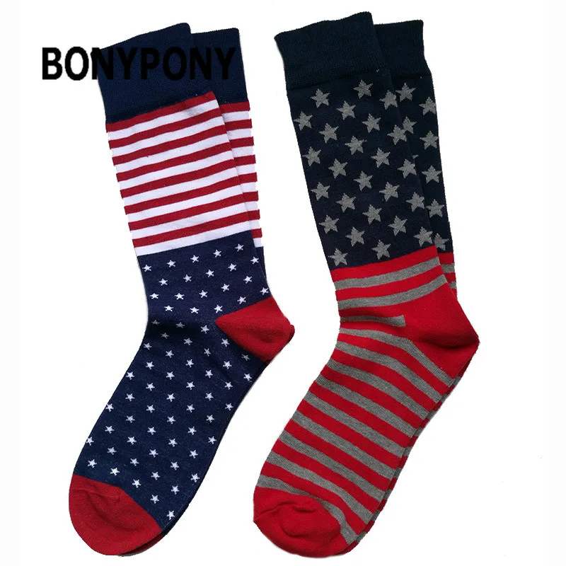 BONYPONY custom design china factory made  tourist gift souvenir cotton american china country flag socks