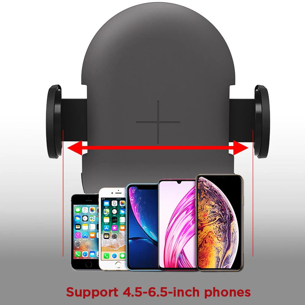 
2 In 1 Car Phone Holder With Wireless Charge, High Quality Plastic Phone Holder 