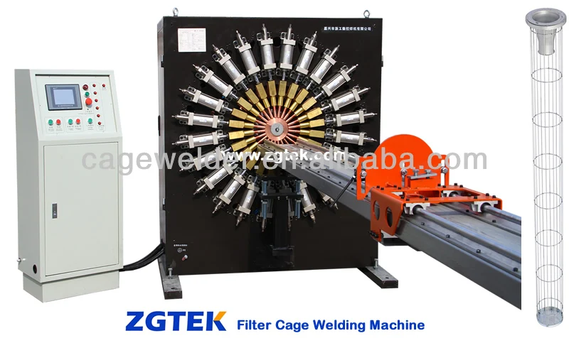
Filter cage welding machine for bag filters 