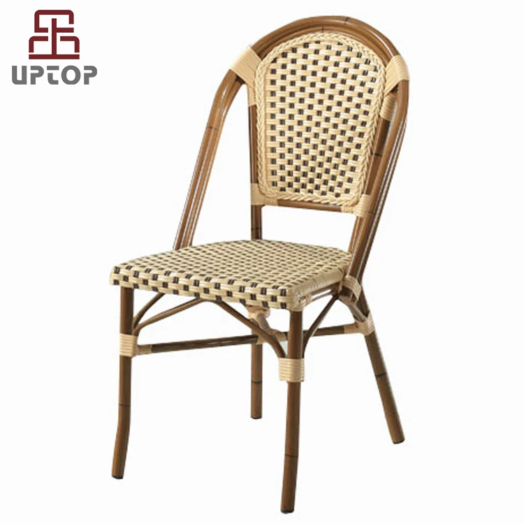 (SP-OC429) Outdoor terrace cafe paris metal french bistro rattan dining chair