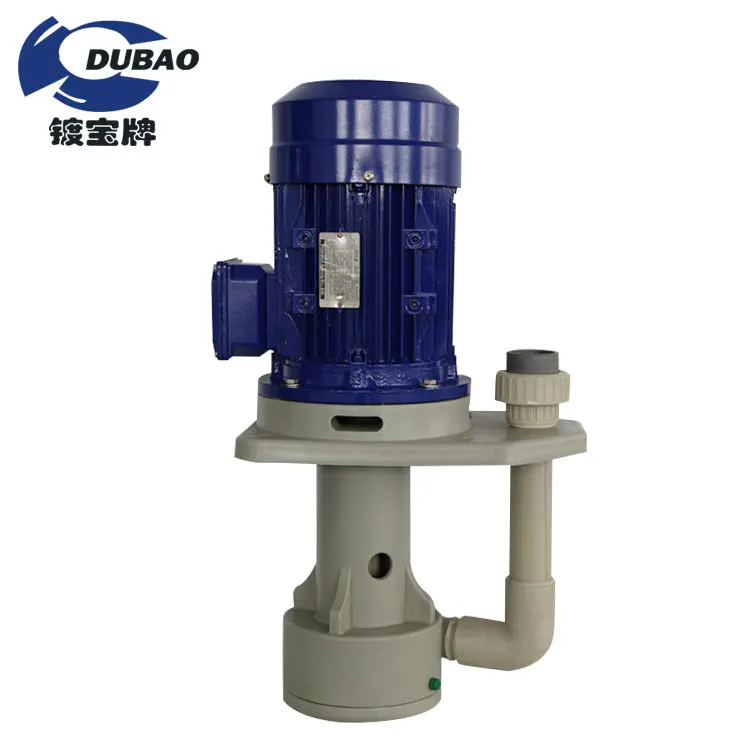 1.5kw Large Plastic PP Vertical Mud Centrifugal Water Pump For 30m3/h Flow