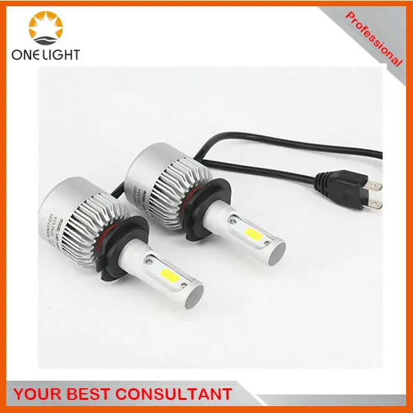 светодиодные лампы H4 Высокий Низкий луч s1 S2 cob светодиодные фары 36 Вт 4000lm светодиодные лампы с вентилятором