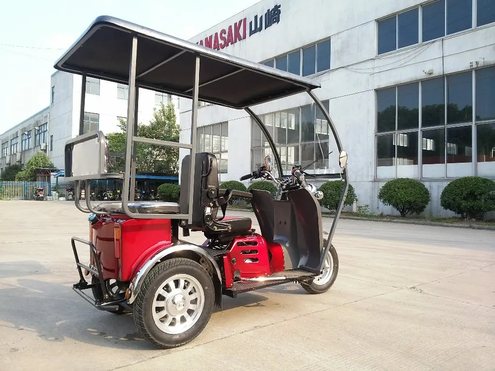 chinese 110cc gasline passenger tricycle with roof