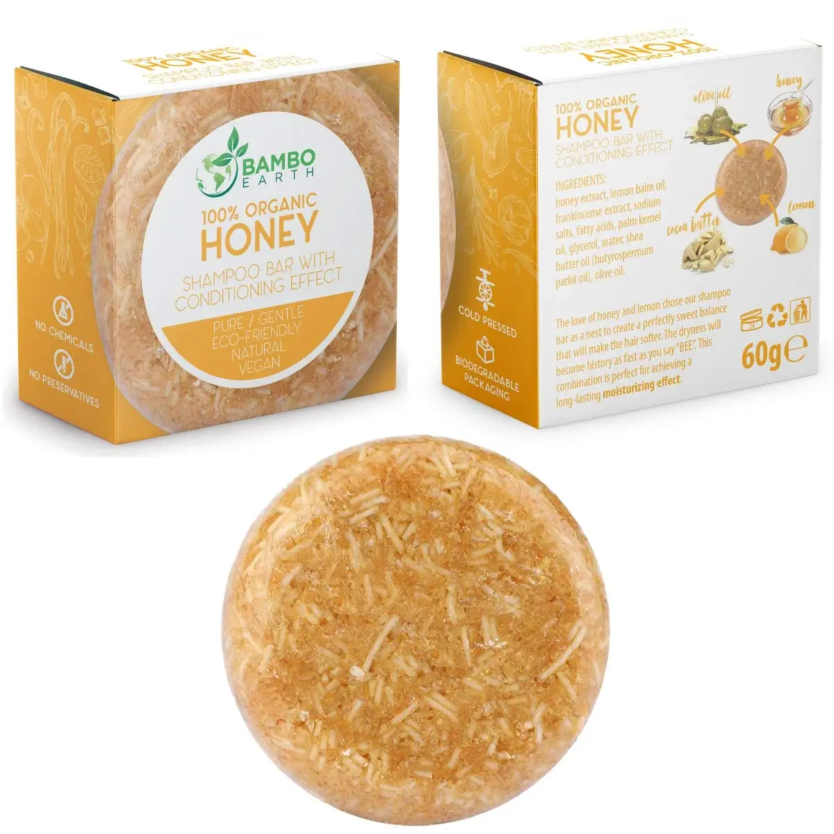 All Hair Types Solid Shampoo Bar Made With Natural & Organic Ingredients Soap Bar