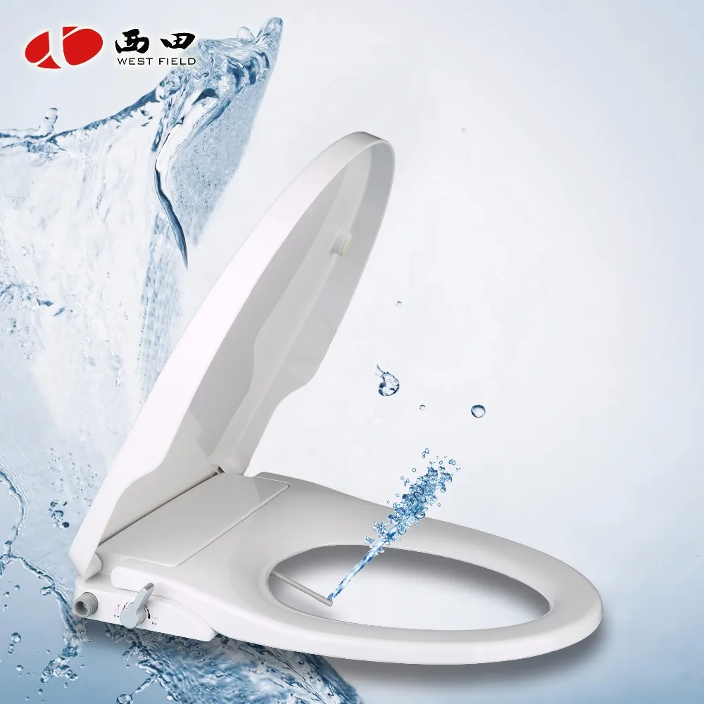
2017 Hot sale Bidet Toilet Seat Cover with double Water Spray Nozzles for Sanitary Bathroom 