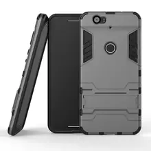 2 in1 Shockproof Cover case for Huawei Nexus 6P TPU+PC hard Hybrid Armor back Case for Nexus 6P protective shell stand holder
