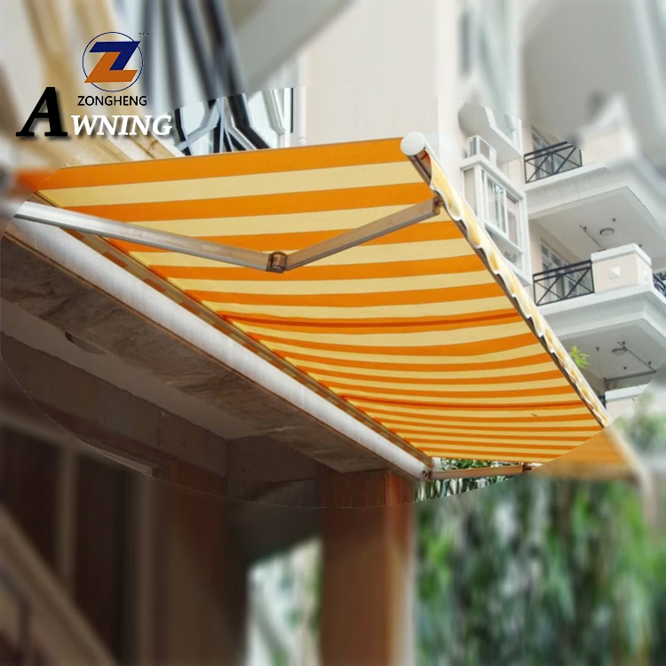 
Wholesale modern outdoor waterproof PU coated balcony used aluminum retractable awnings 