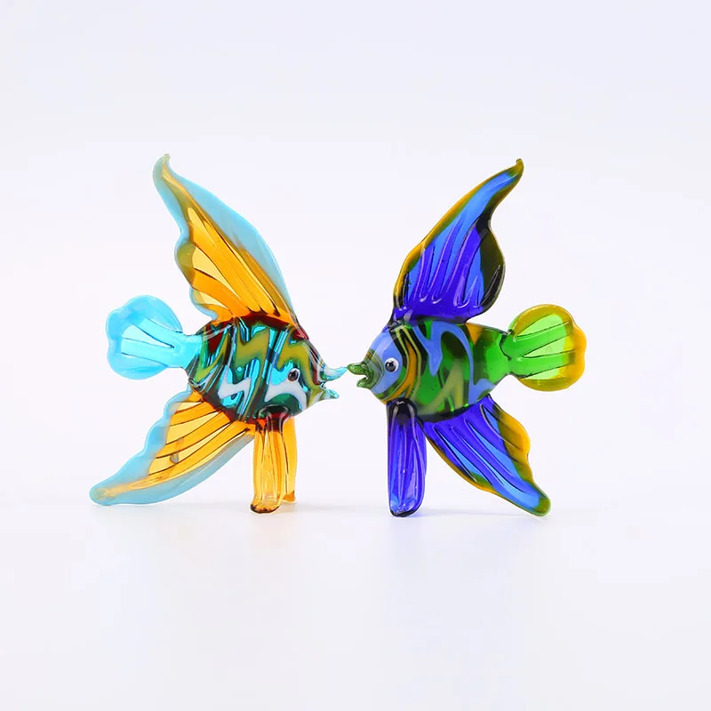 
new design home craft decor blown glass figurines hotel decoration 