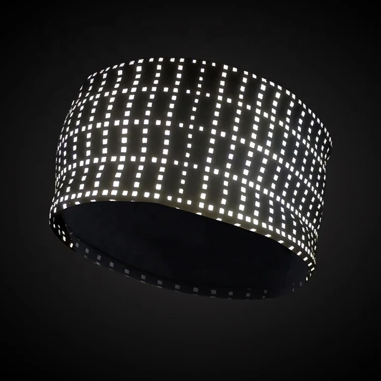 Reflective headband Yoga Stretch Hair Band fashionable sports headband running sweat band  TD-1044