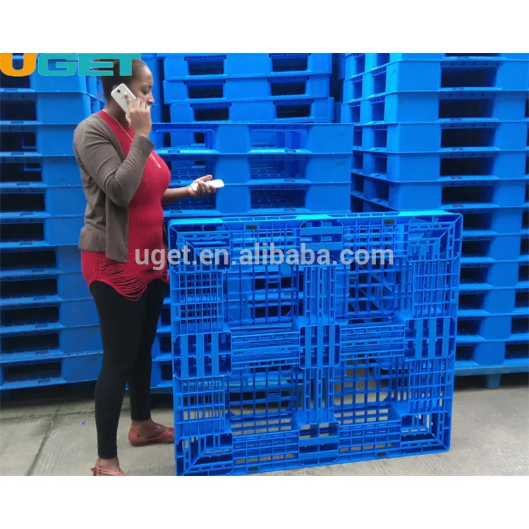 
Heavy Duty Hdpe 1200x1000 Four Way Entry Single Face 6 Runner EUR Euro EPAL Plastic Pallet 