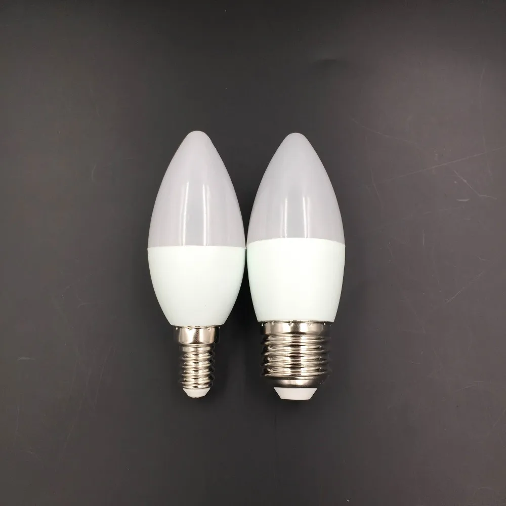 NEW ERP 2021 Energy Saving led candelabra Lamp Led 4w 5w  6w 7w  C37 Candle E27 E14 Led Light Bulb