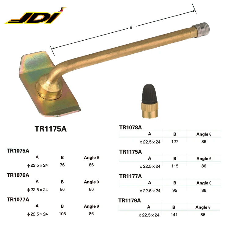 JDI-TR1175A/TR1179A/TR1075A/TR1078A  Brass Valve/Brass core tire valve  for Agriculture &Off the road