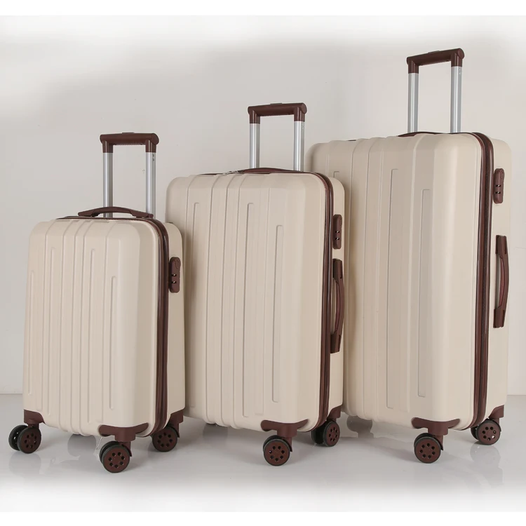 
3pc set newest valise hard ABS carrying suitcase plastic travel abs pc 4 wheel hardshell luggage set 
