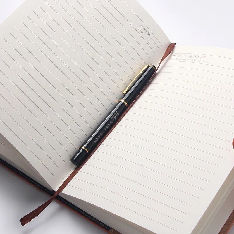 Business pen set metal ball point pen and elegant book customized logo for office gift