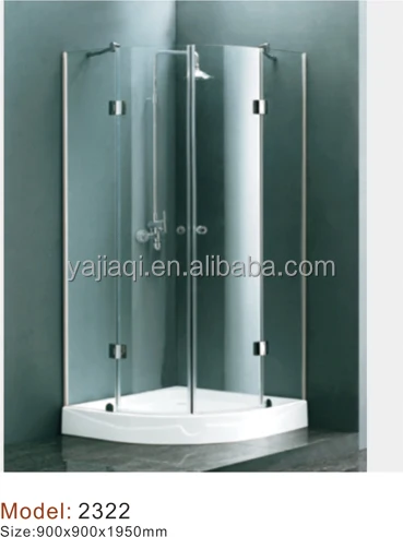 Square Frameless Sliding Economic Shower Doors Bath Shower Cabin