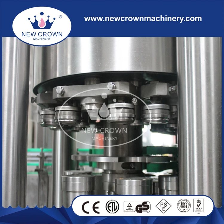 Высокое качество 6 главы ротари сок может разливочная машина запечатывания