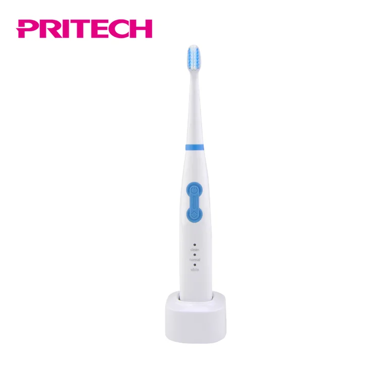 PRITECH Battery Operated Tooth Clean Waterproof Ultrasonic Vibration Electric Toothbrush