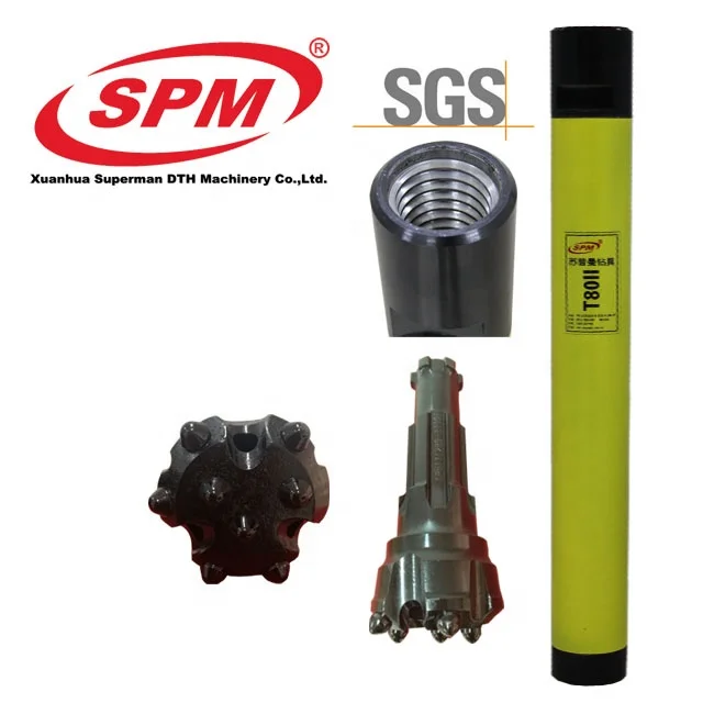 
SPM80 cir80 dth bit and cir 90 dth hammer / cir90 dth hammer Geological Drill Hammer for oil geological drilling machine 