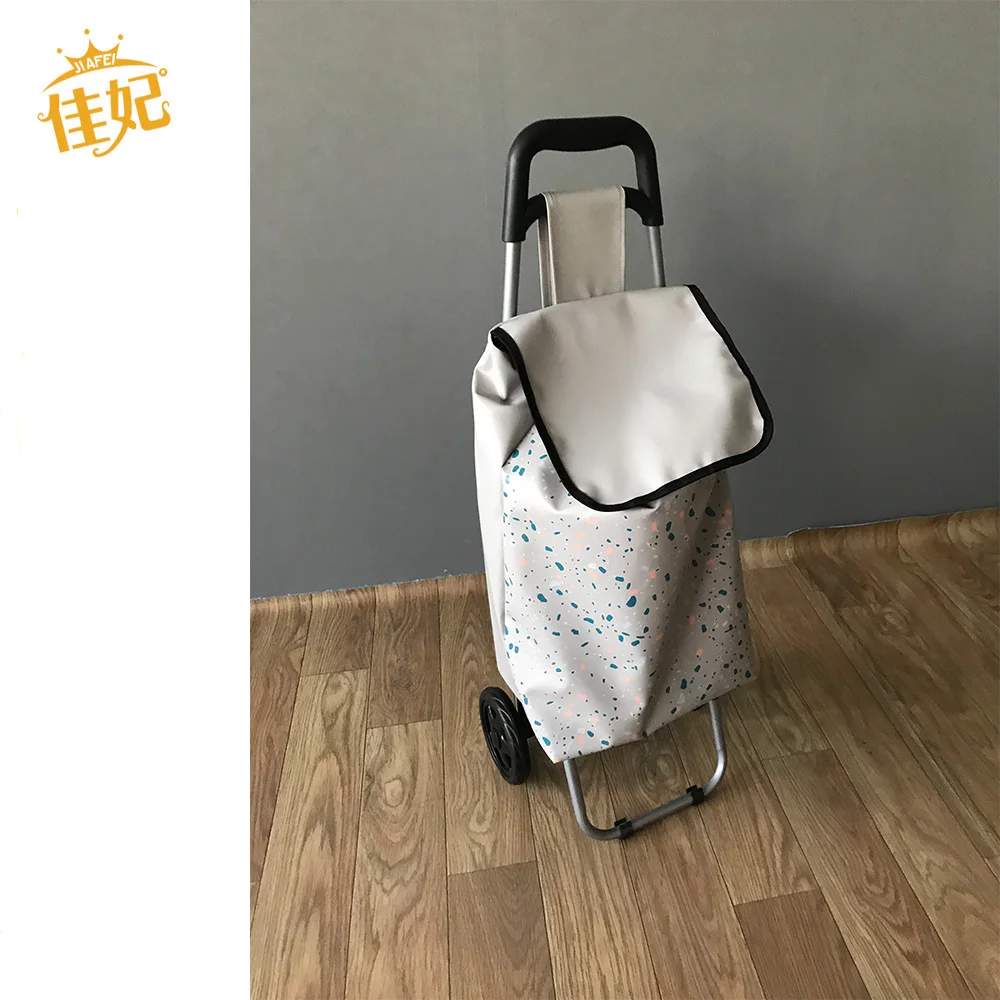 Portable useful metal shopping trolley, metal folding shopping cart, cheap shopping trolley