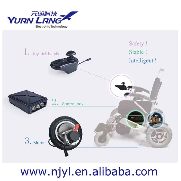 Brushless Wheelchair Electric Wheel Hub Motor with Rim and Tire