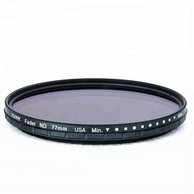 
YOPHY camera Variable ND2x-400x filter AGC glass Neutral Density nd Filter for Camera lenses 