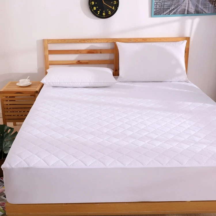 Лидер продаж, домашняя водонепроницаемая защита для кровати из 100% хлопка, тканевая водонепроницаемая защита для матраса