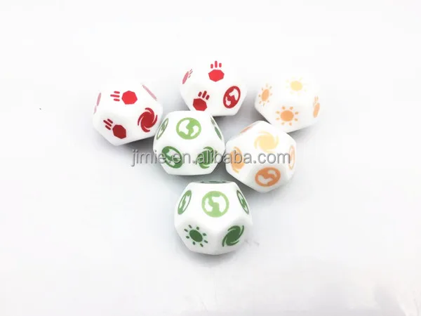 custom 12 sided laser engraved dice