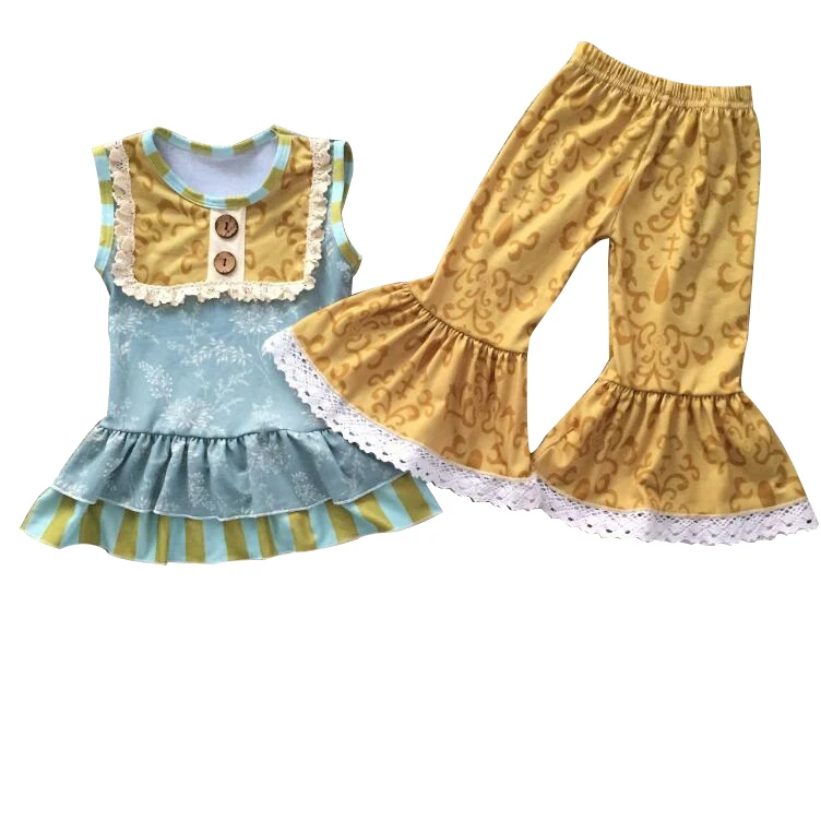 Wholesale Persnickety Ruffles Girl Clothing For Toddler Girl Holiday Clothing Sets For Baby Ruffles Clothing Sets