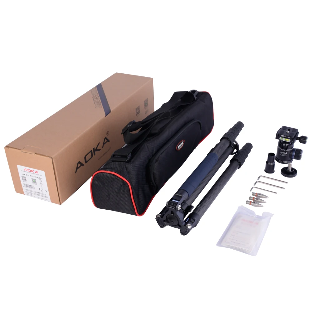 Heavy duty hunting video digital dslr carbon fiber camera tripod