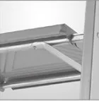 3 step folding aluminium ladder with EN131