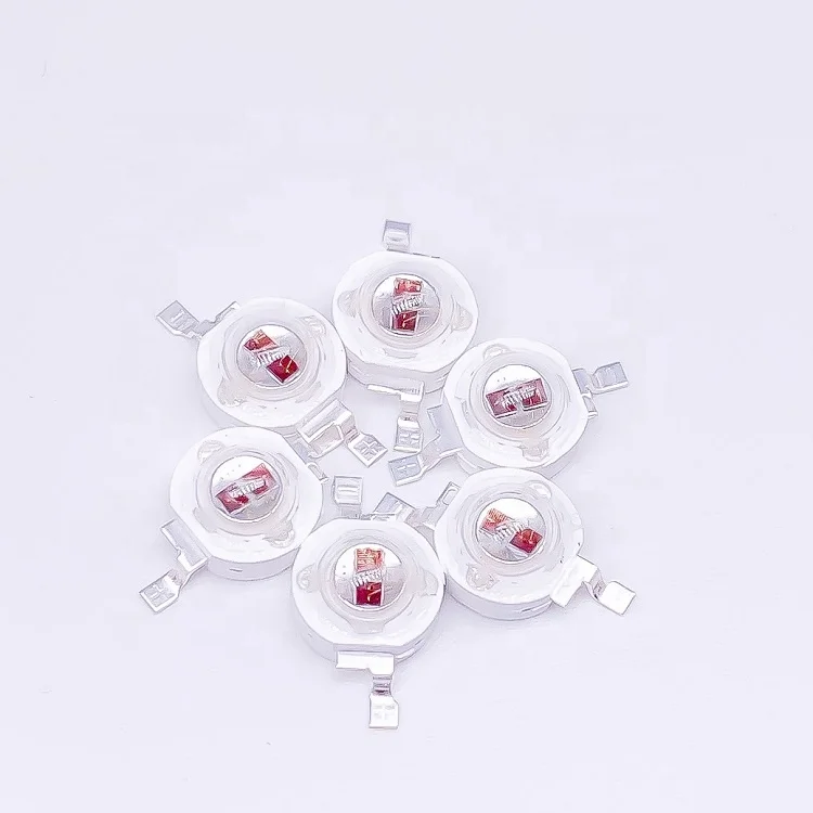 3W High Power LED lamp bead Red color Light source Double Chips 620nm 630nm