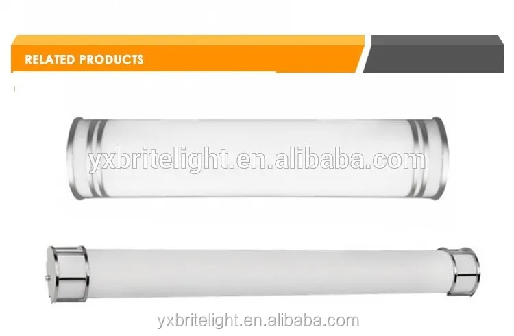  LED Silver Plastic Cap White Acrylic Long Tube 28