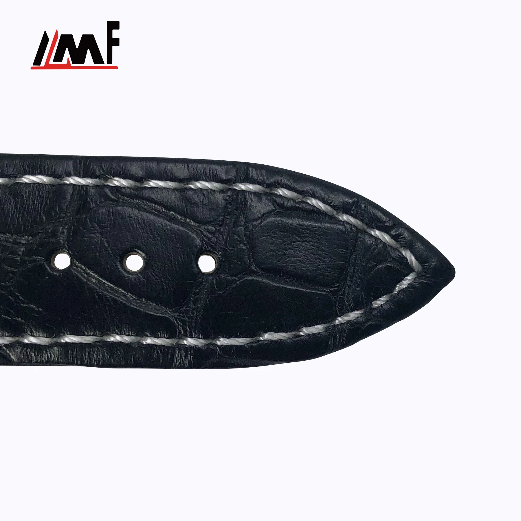 Black Genuine Alligator Watch Strap Leather Customize 22mm Watch Band For XXI Flyback For Breguet Watch