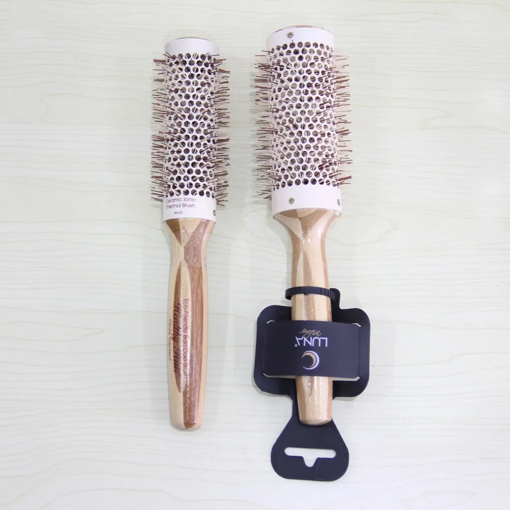hot sell professional high quality wooden handle salon hair brush ningbo yinzhou wholesale