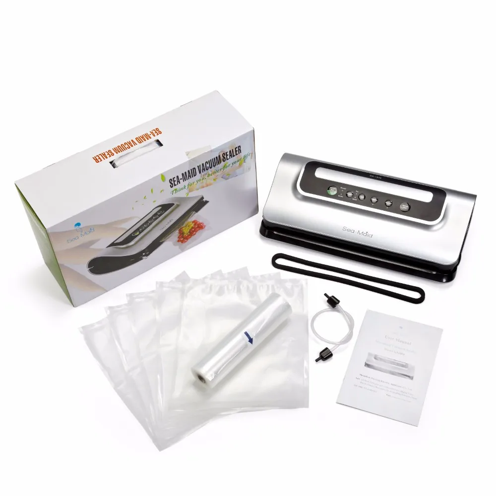 Sea-Maid Food packaging bag sealing wet/dry vacuum sealer machine for home use
