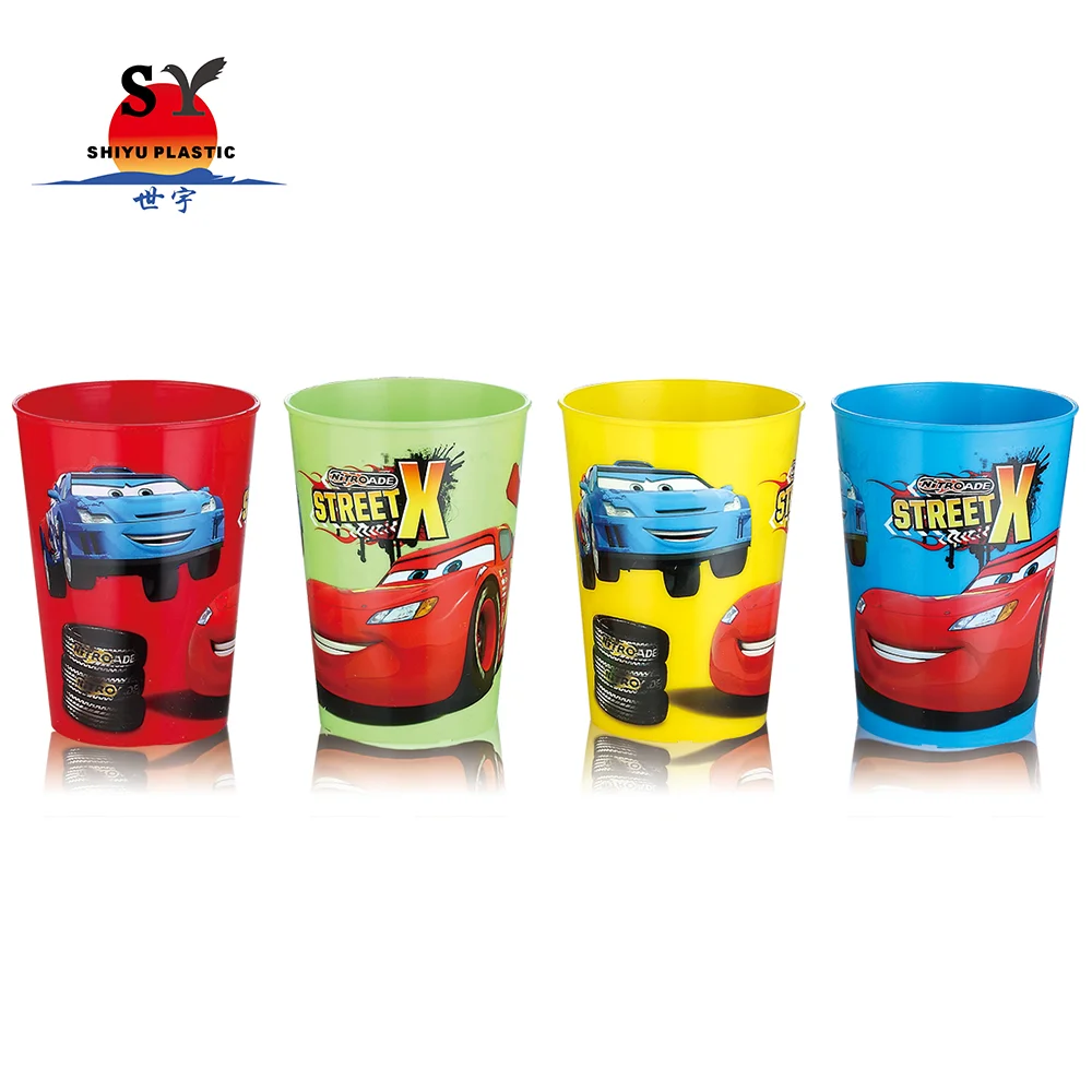 300ml Red Plastic Gift Cup Eco-Friendly Classic Design PP Cup Set Food Grade for Outdoor Drinkware Promotion