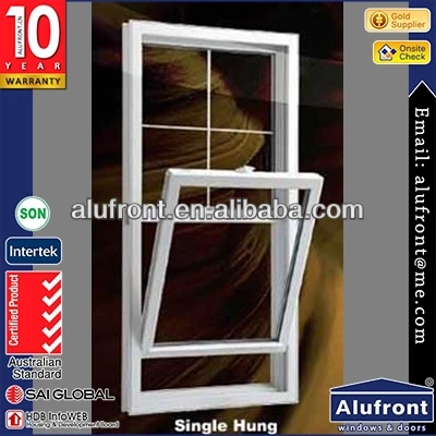 Guangzhou Alufront Aluminium Vertical Sliding Window Sash and Double Hung windows